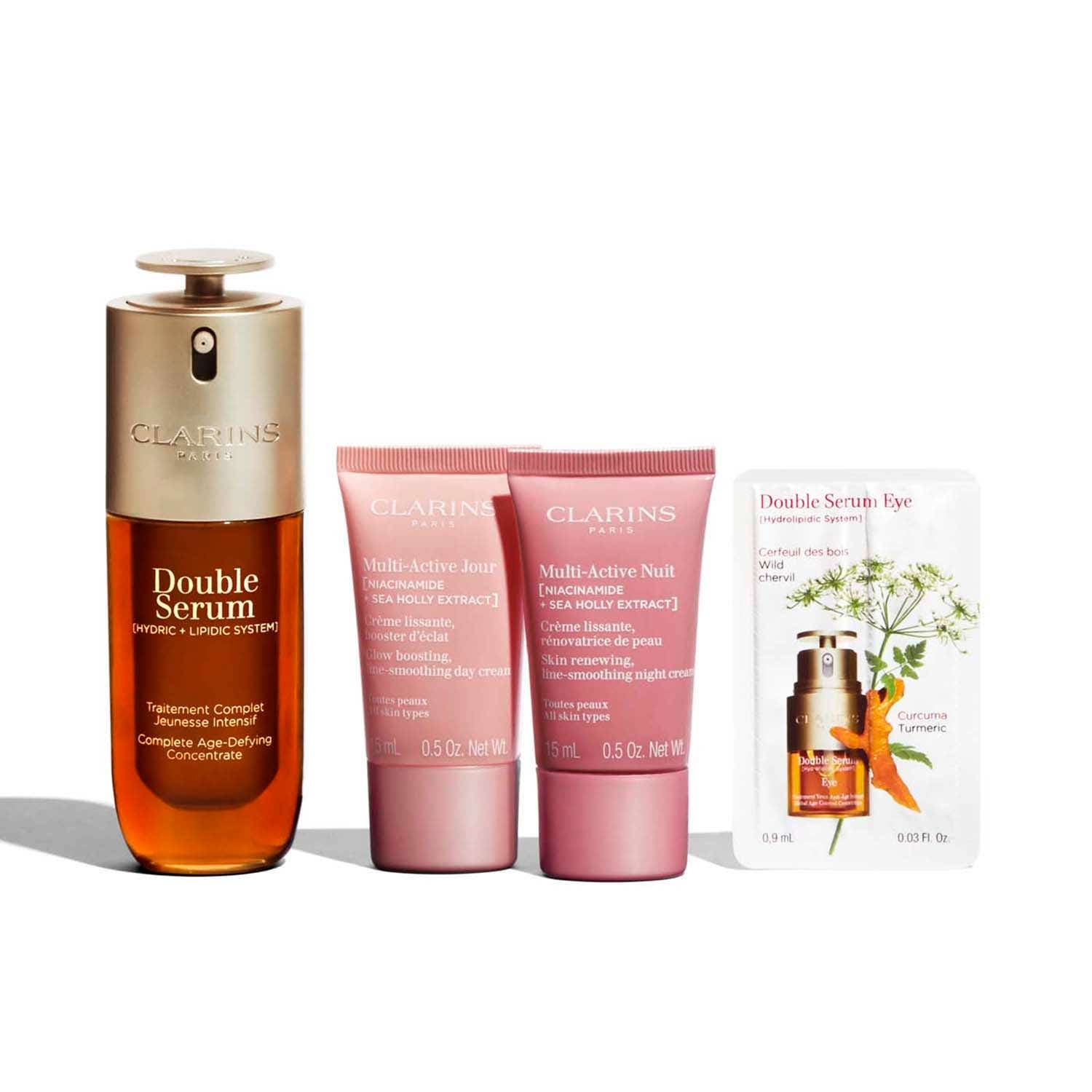 Clarins Double Serum & Multi-Active Kit (4 pcs) - Clarins
