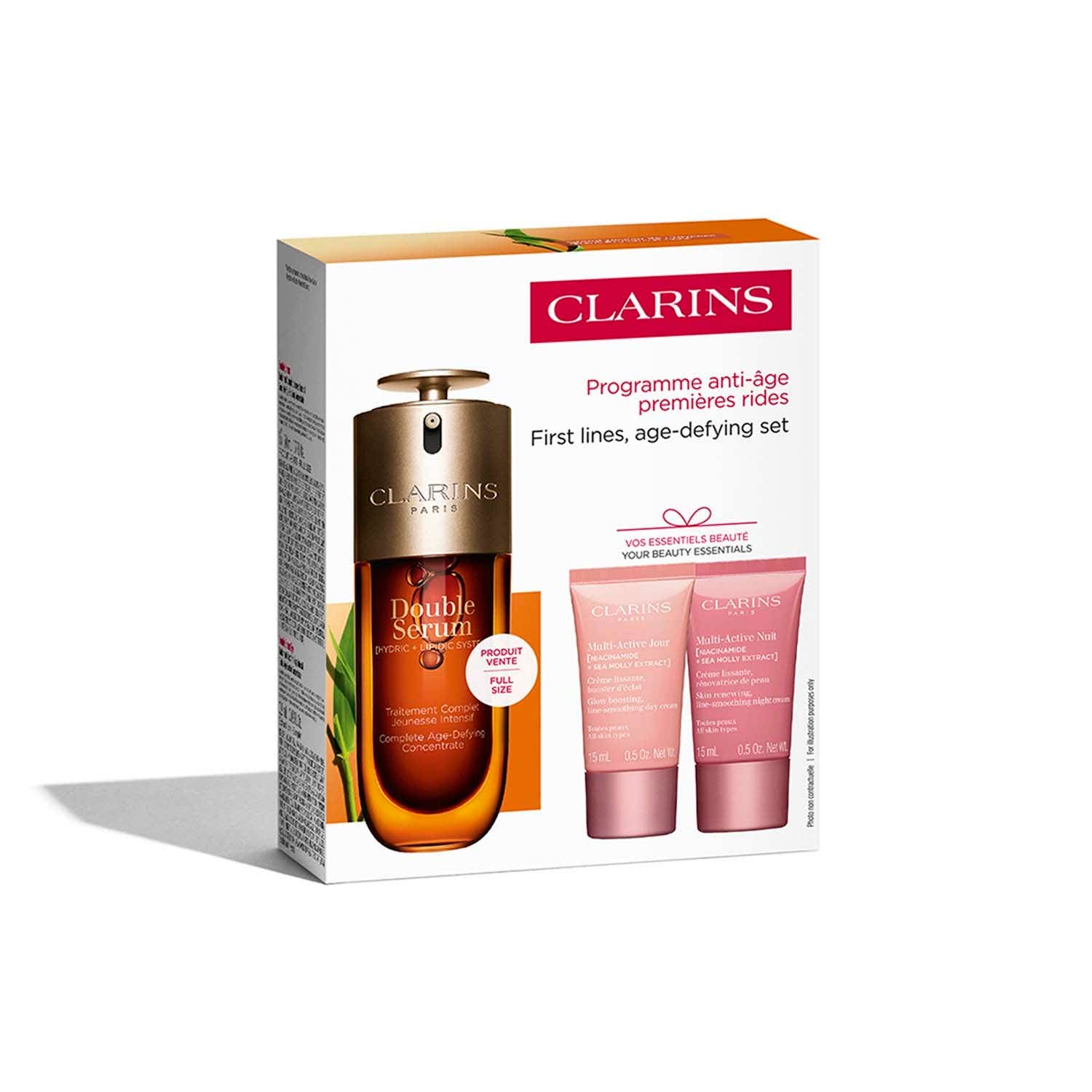 Clarins Double Serum & Multi-Active Kit (4 pcs) - Clarins