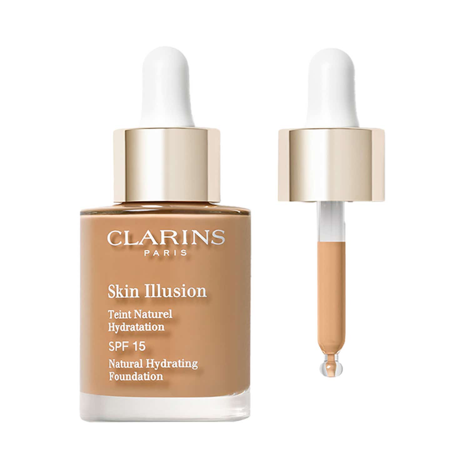 Clarins Skin Illusion Foundation - 114 Cappuccino (30 ml) - Clarins