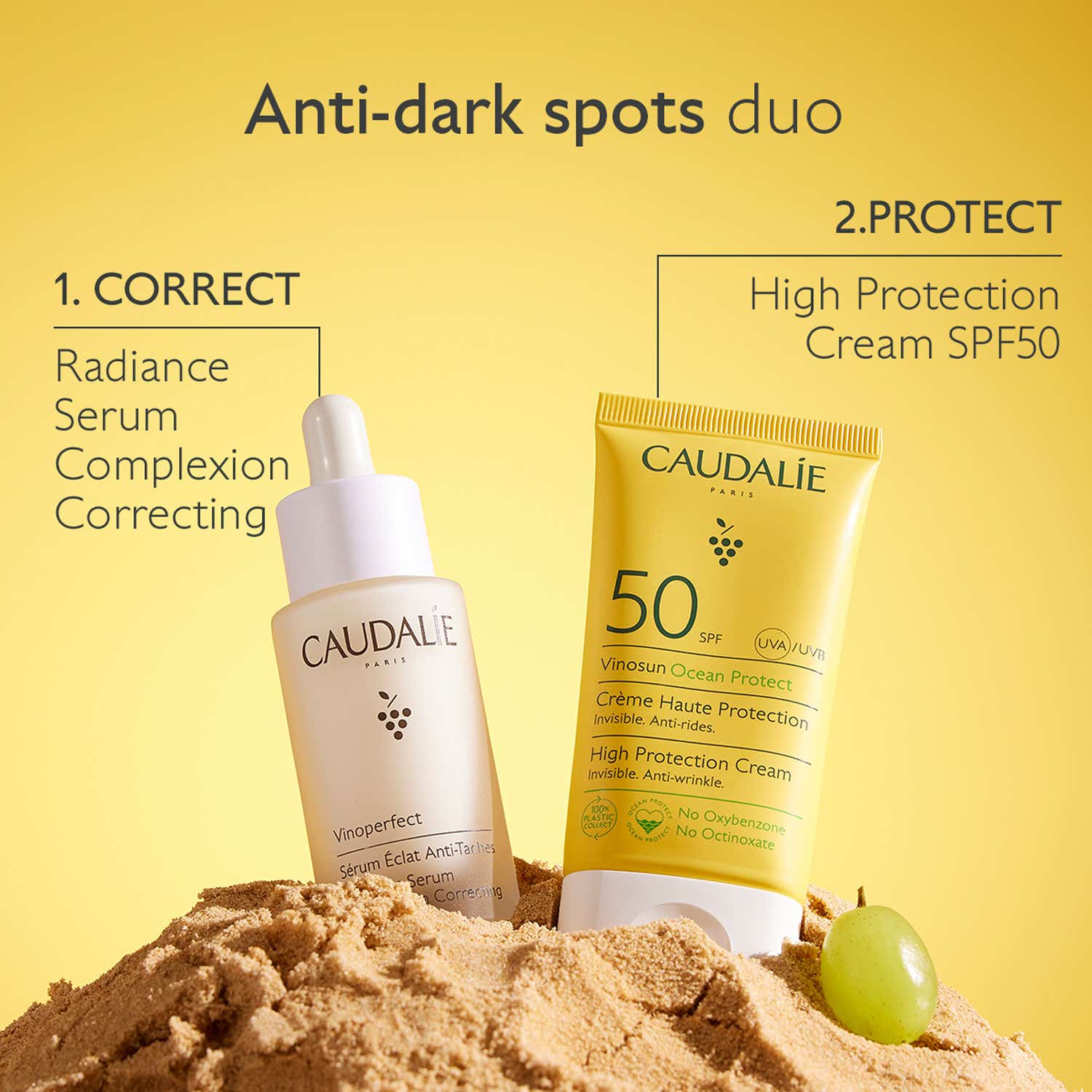 Caudalie Vinosun High Protection Cream SPF 50 (50ml) - Caudalie