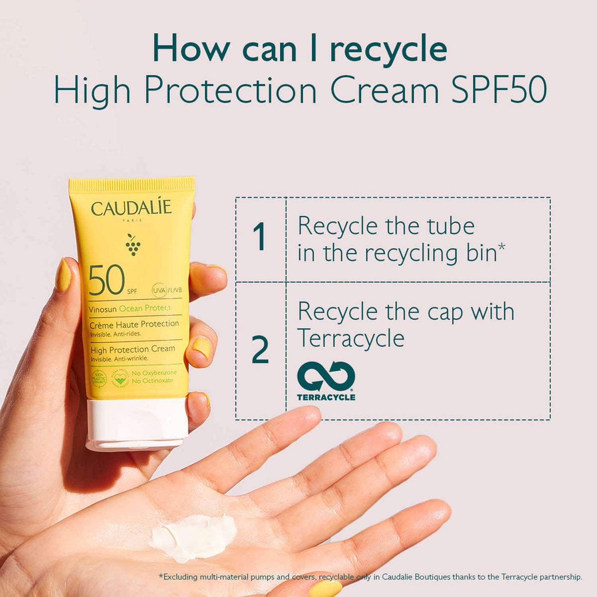 Caudalie Vinosun High Protection Cream SPF 50 (50ml) - Caudalie