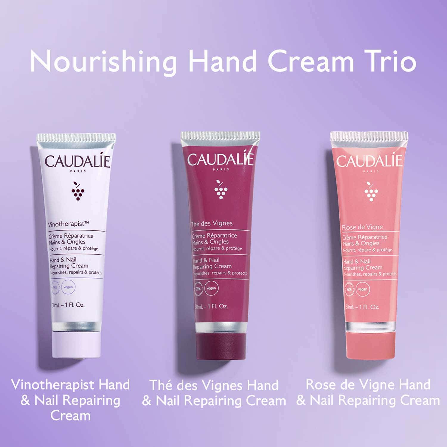 Caudalie Nourishing Hand Cream Trio (3 pcs) - Caudalie