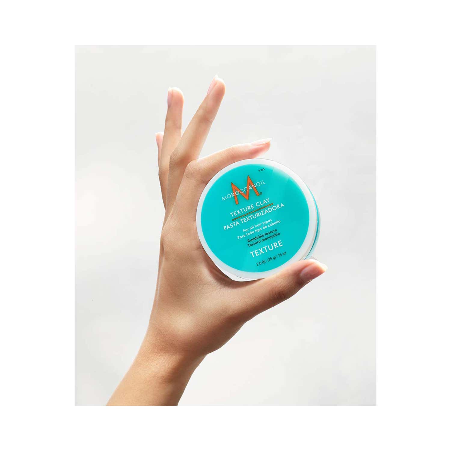 Moroccanoil Texture Clay Hair Mask, Hair Spray and Dry Shampoo Dark Tone Combo (75 ml + 2 x 205 ml) - Moroccanoil