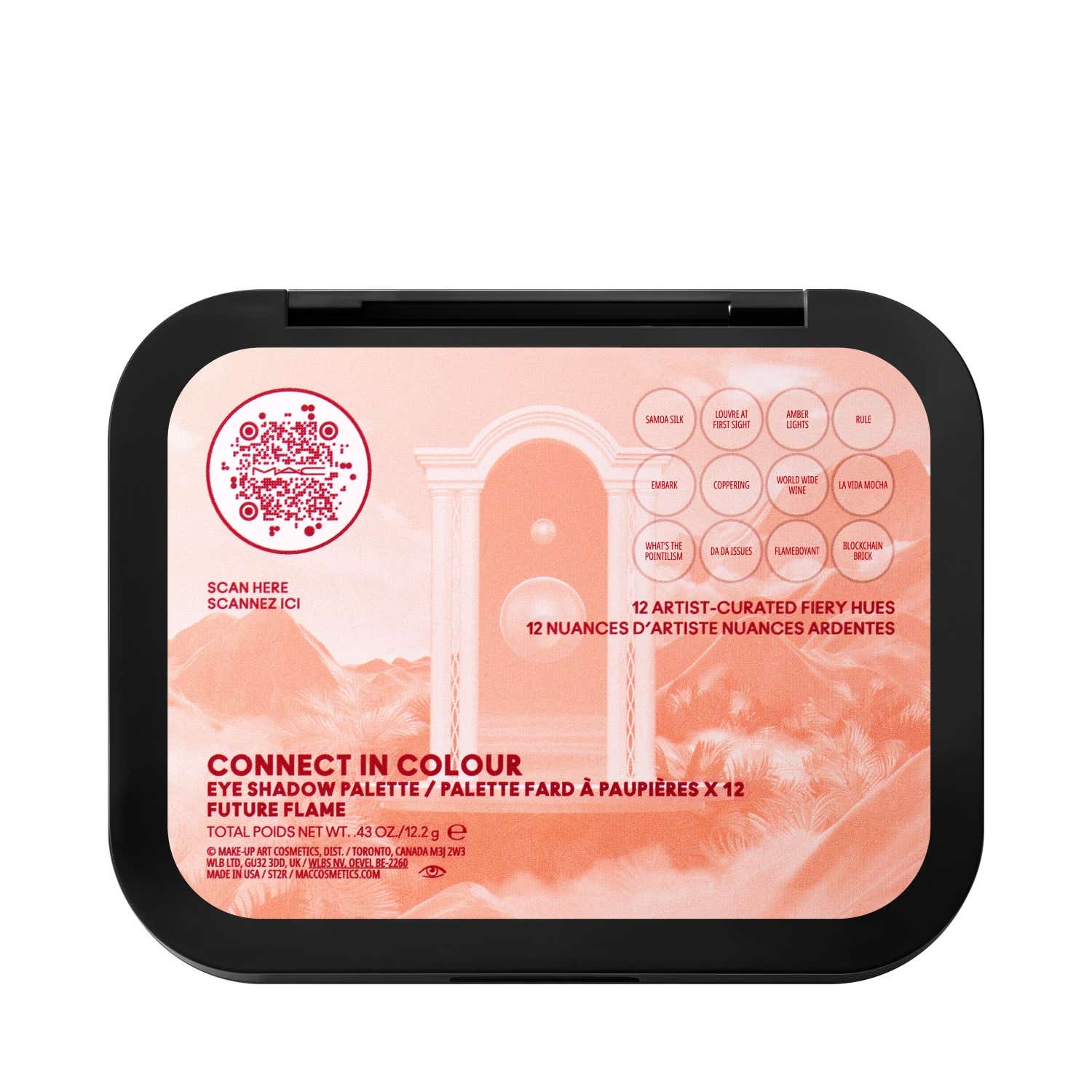 M.A.C Connect In Colour X12 Eye Shadow Palette - Future Flame (17.2 g) - M.A.C