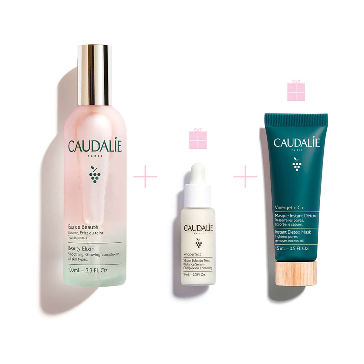 Caudalie Beauty Elixir Detox & Glow Set - (3 pcs) - Caudalie
