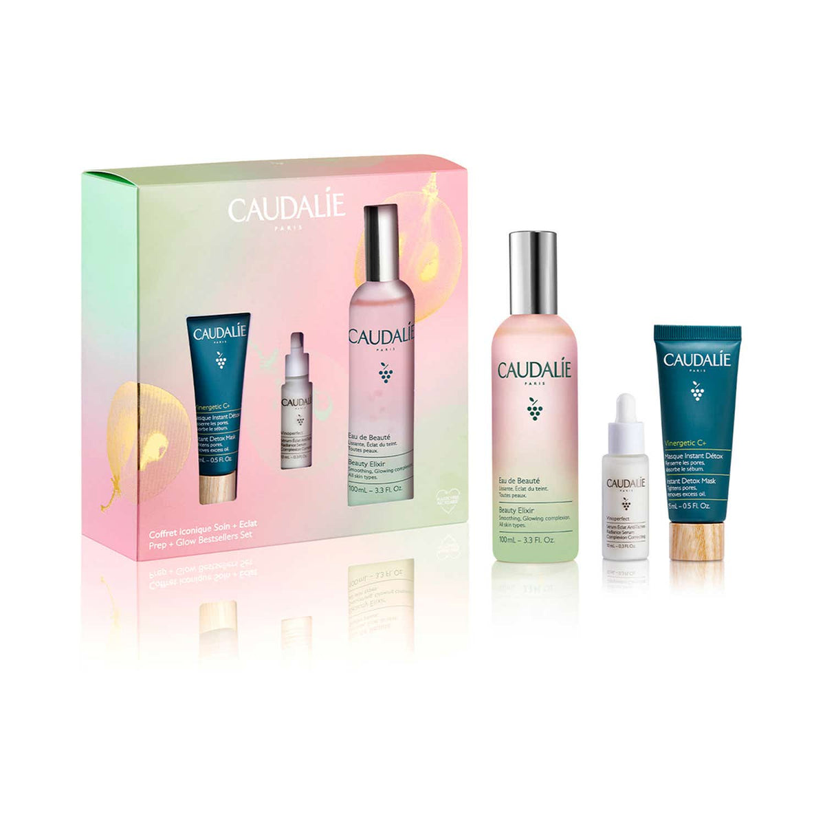 Caudalie Beauty Elixir Detox & Glow Set - (3 pcs) - Caudalie