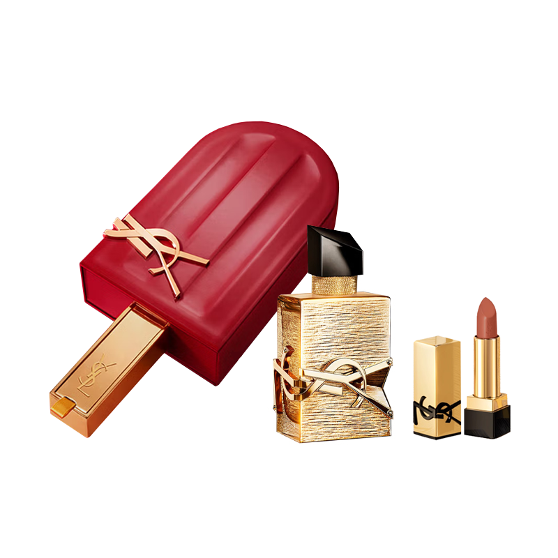 Saint Laurent Luxury Gold Limited Free Water Perfume Set Oriental Gourmand Scent Eau De Parfum Edp