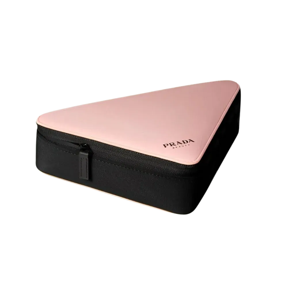 Prada Beauty Triangle Pink Makeup Case