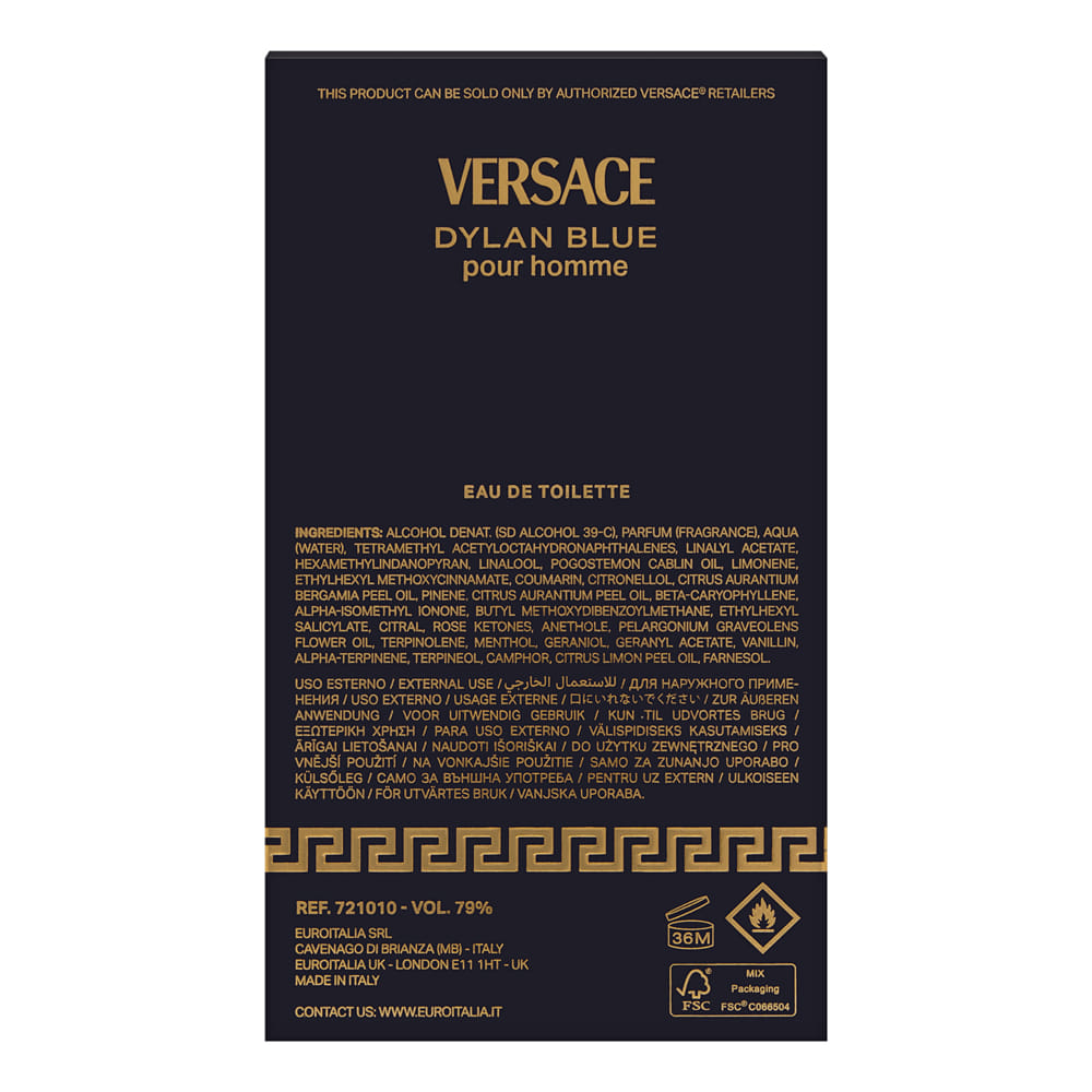 Versace Pour Homme Dylan Blue for Men