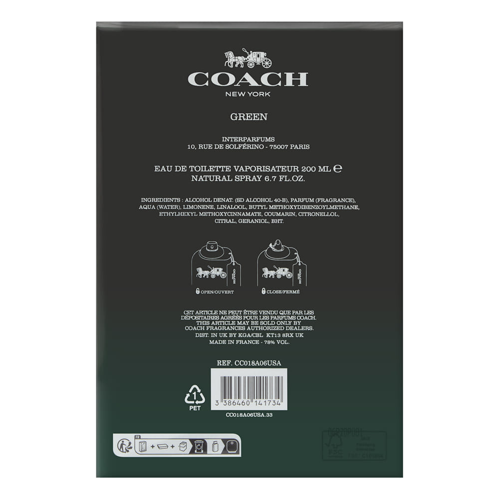 Coach Green for Men