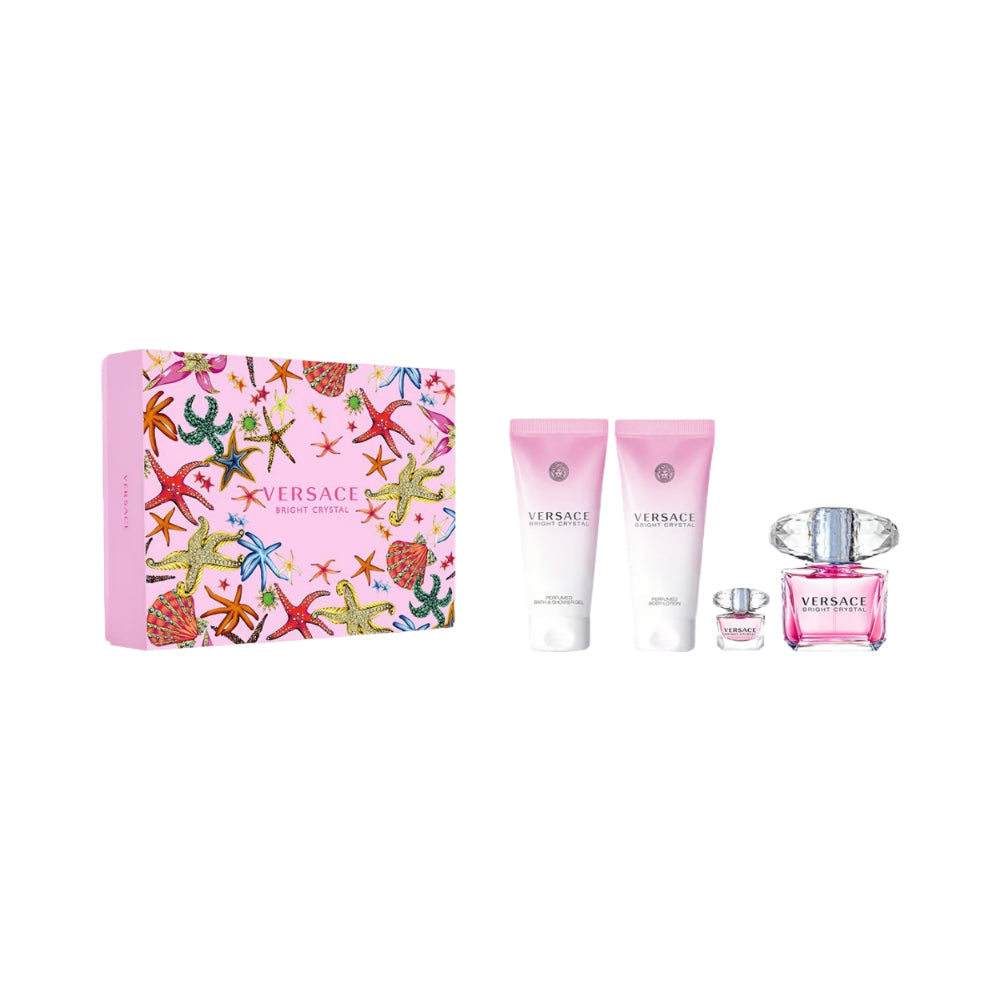 Versace Bright Crystal 4 Piece 90 ml Eau de Toilette