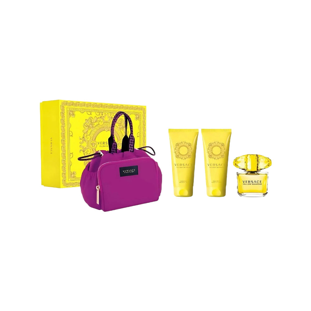 Versace Yellow Diamond 4 Piece 90 ml Eau De Toilette