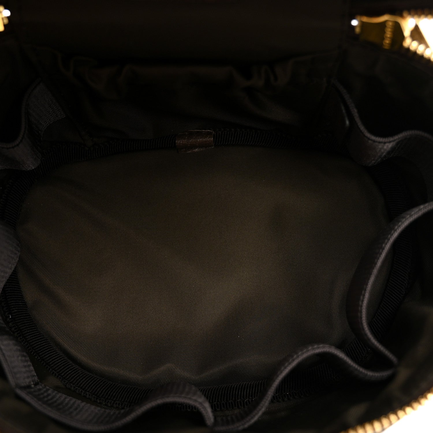 Gucci GG Supreme Monogram Textured Calfskin Web Ophidia Vanity Cosmetic Case Beige Ebony New Acero