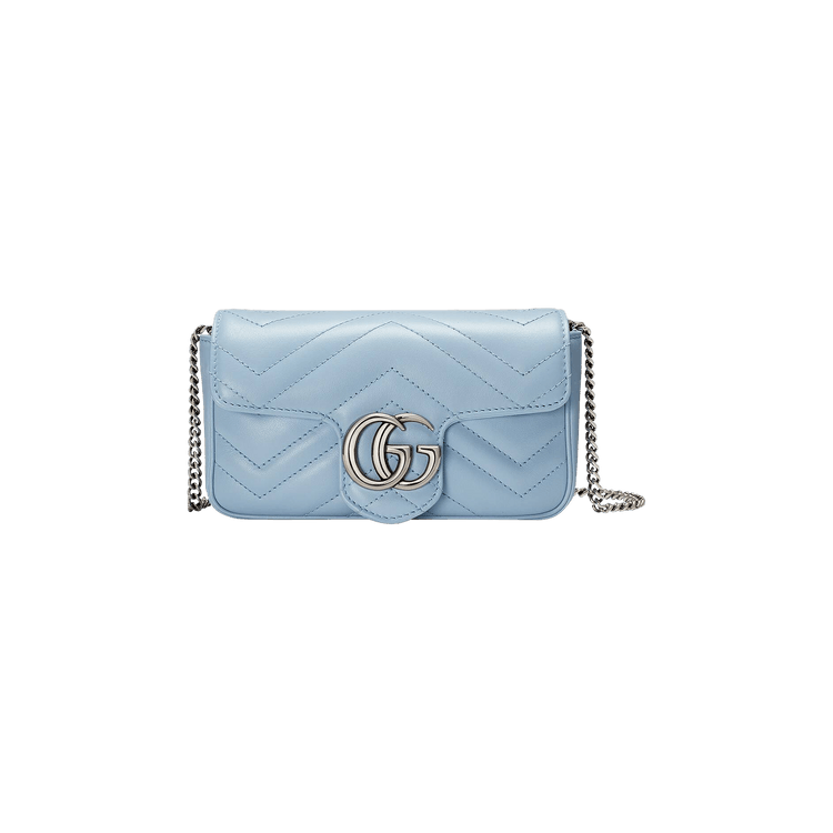 Gucci GG Marmont Super Mini Bag Pastel Blue