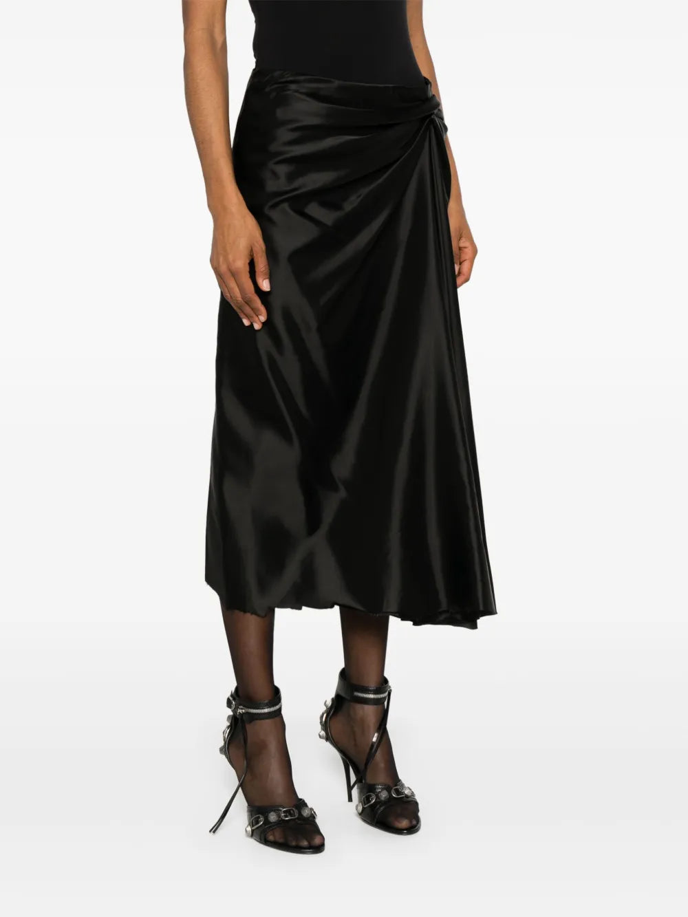satin midi dress