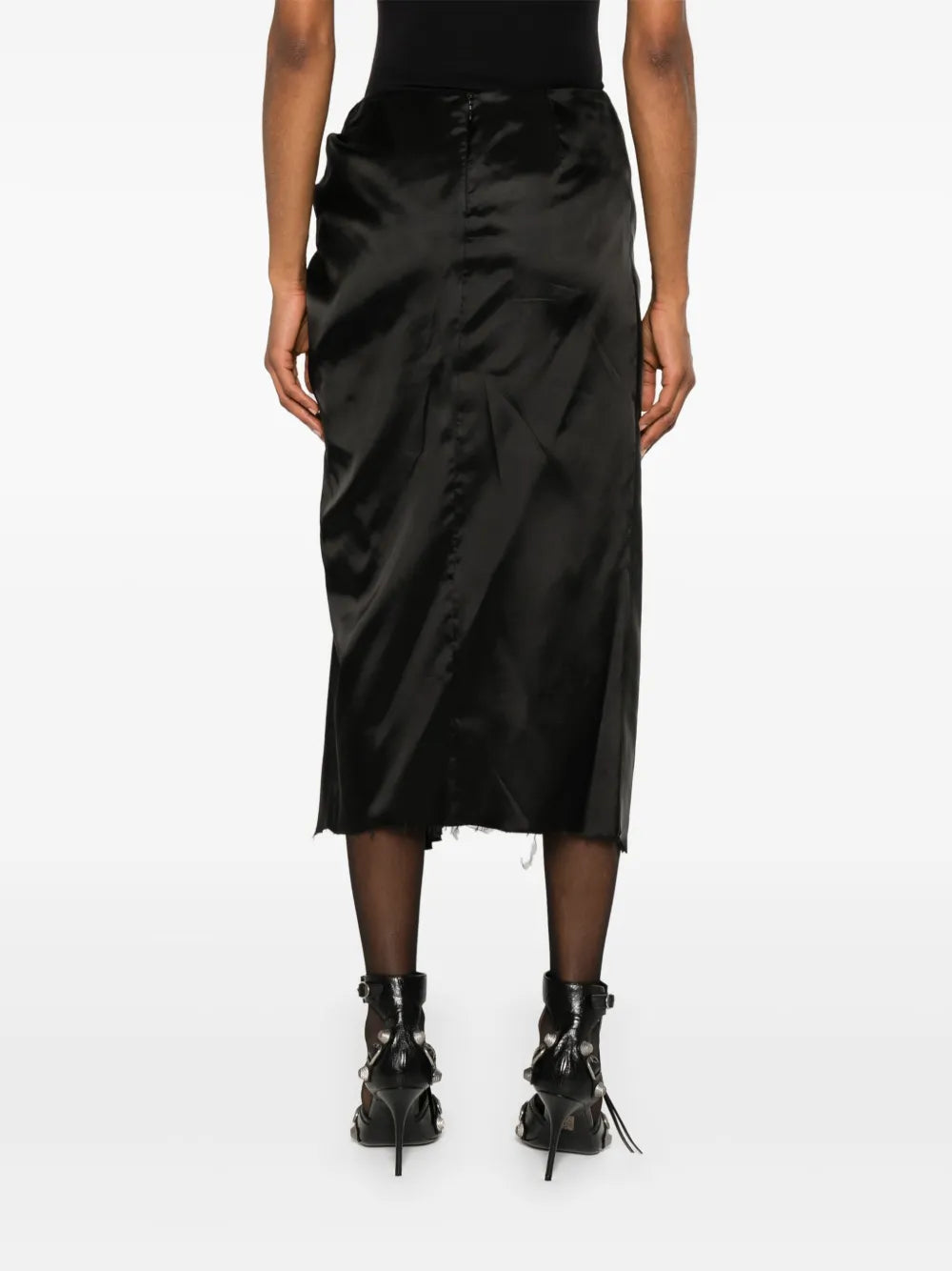 satin midi dress