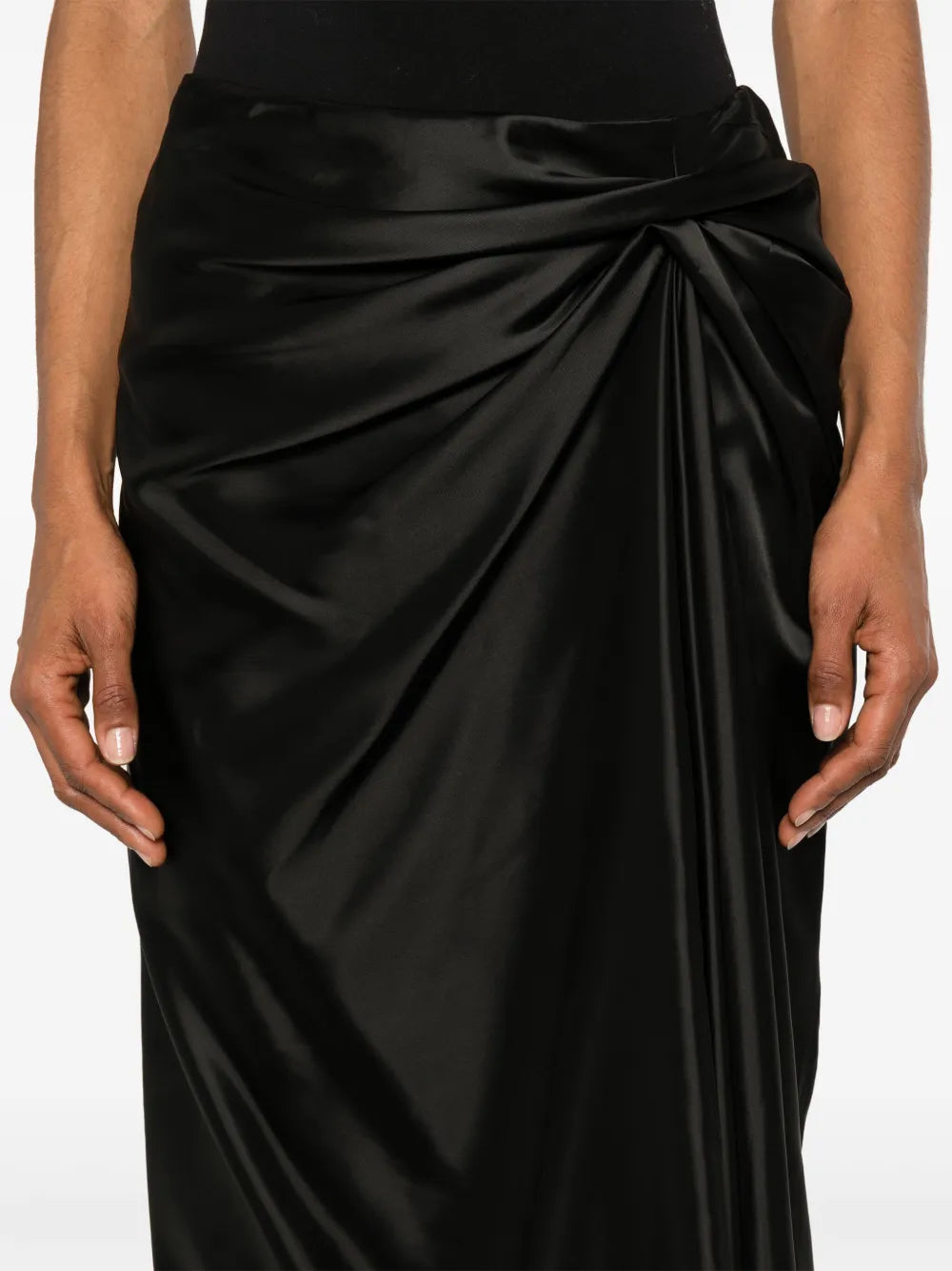 satin midi dress