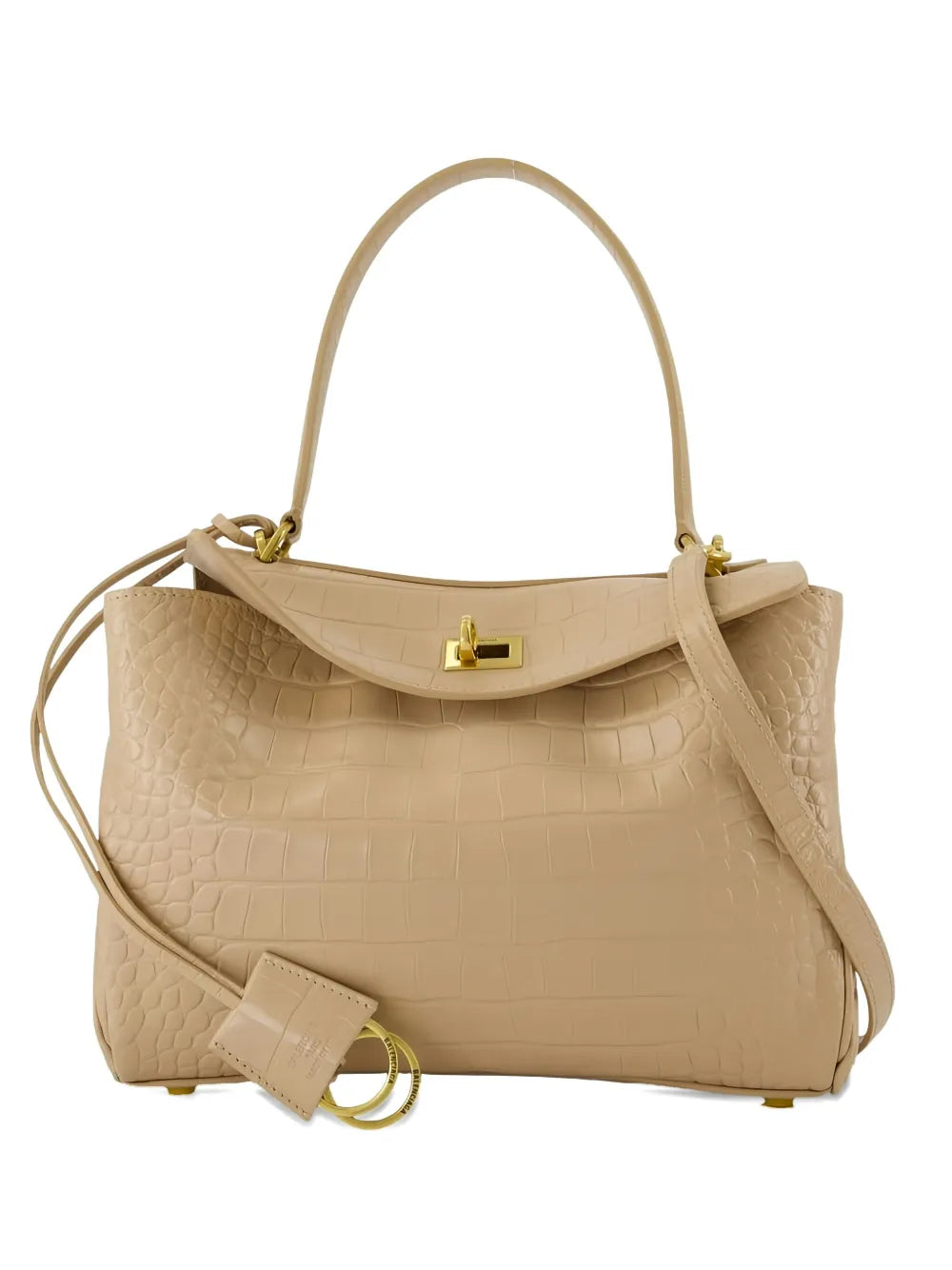 Rodeo crocodile-embossed shoulder bag