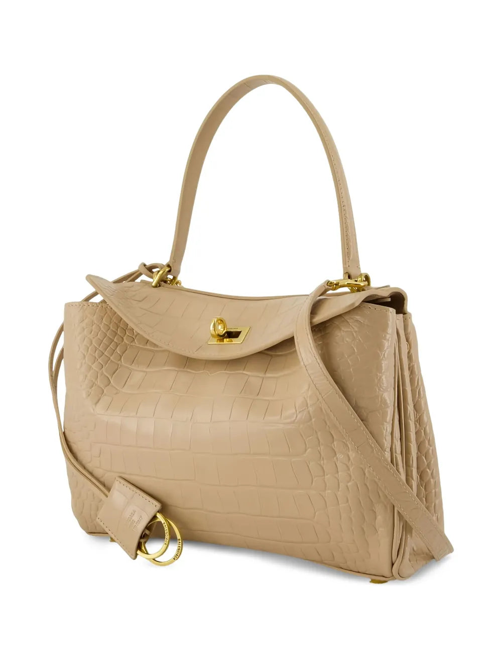 Rodeo crocodile-embossed shoulder bag