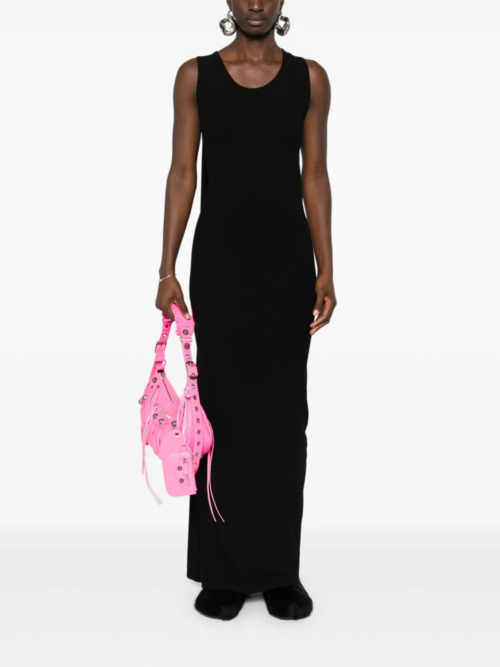 draped maxi dress