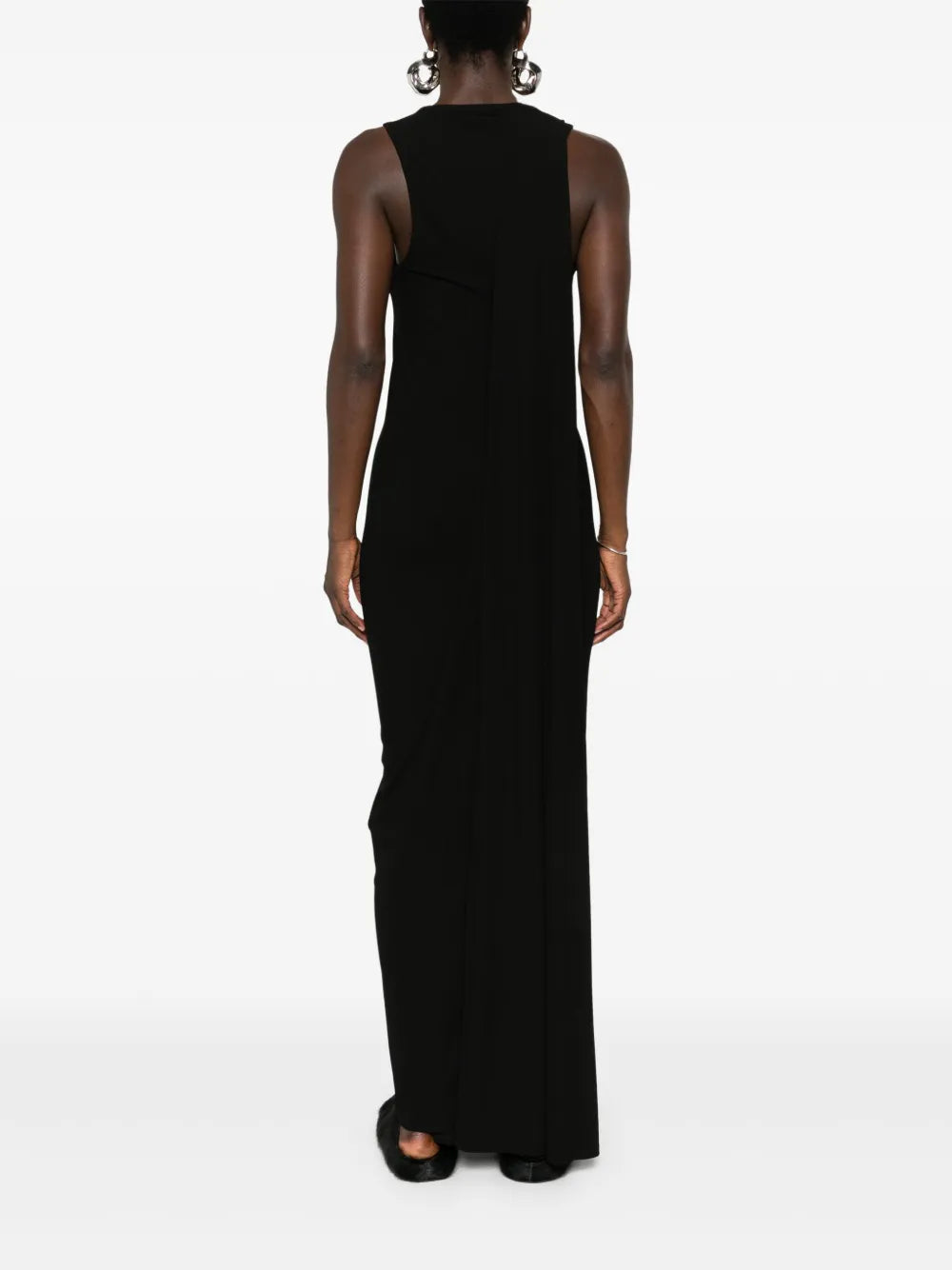 draped maxi dress