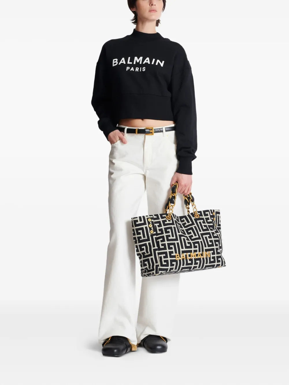 logo-plaque tote bag