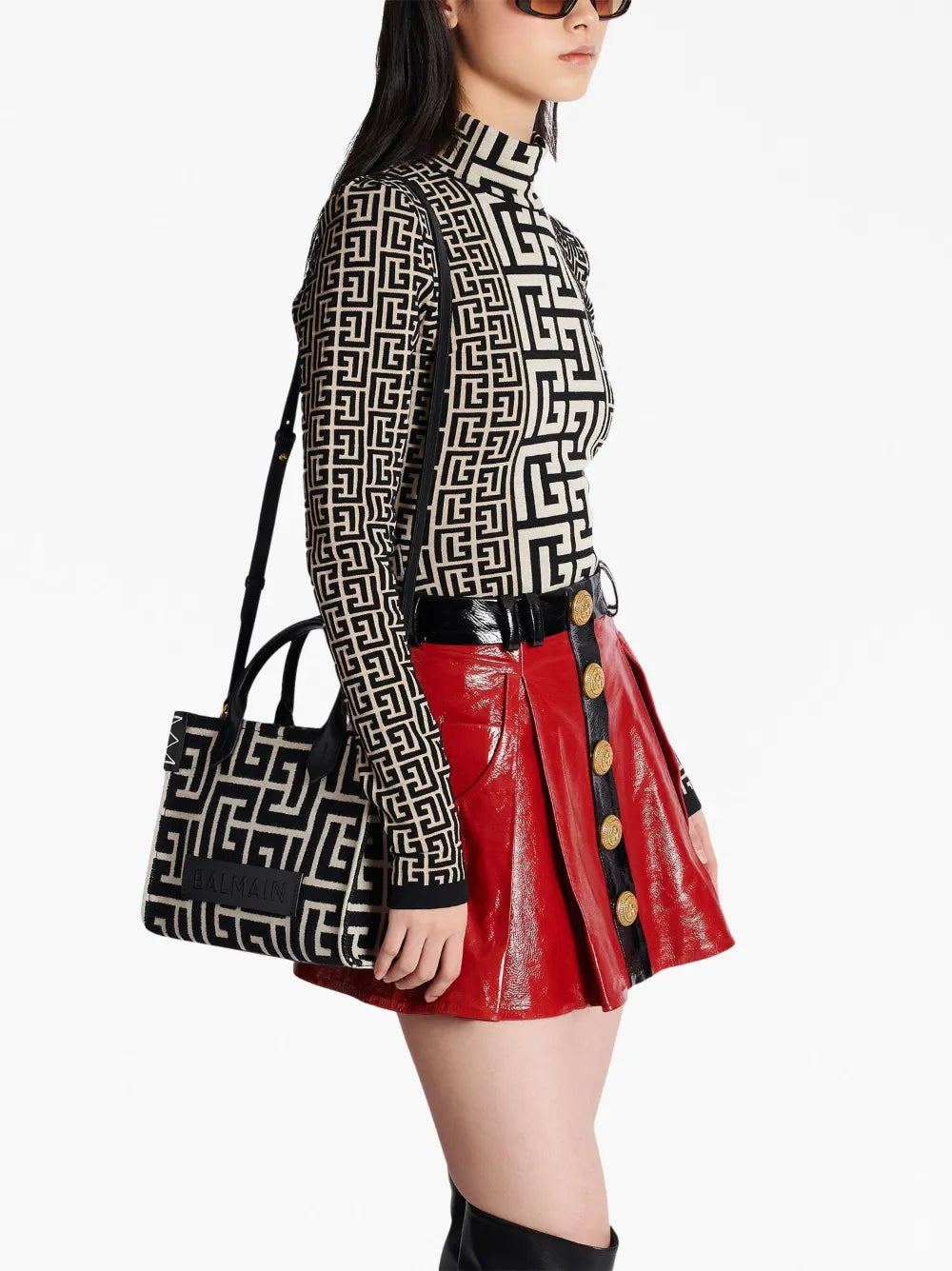 small B-Army monogram tote bag