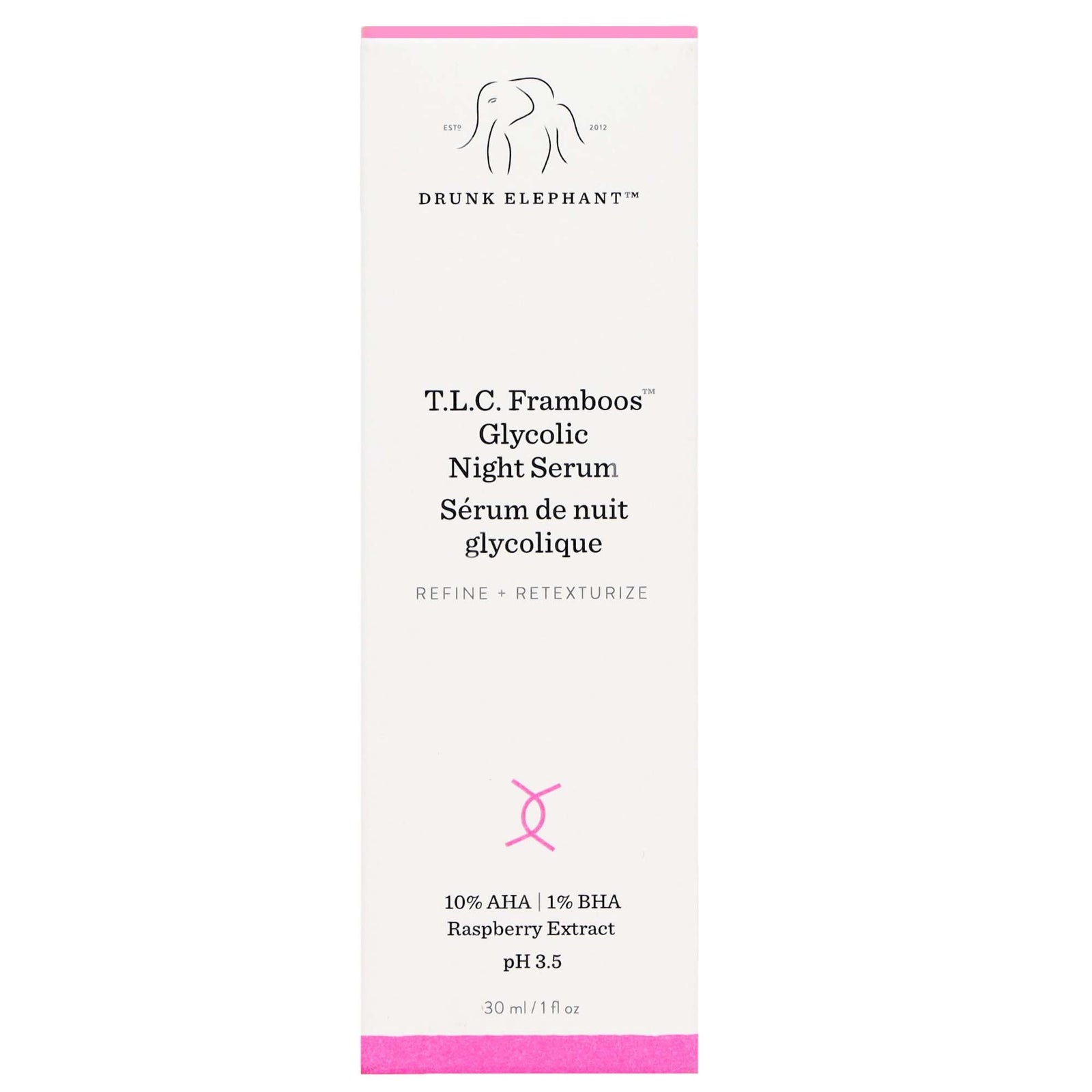 Drunk Elephant T.L.C. Framboos Glycolic Resurfacing Night Serum 30 ml