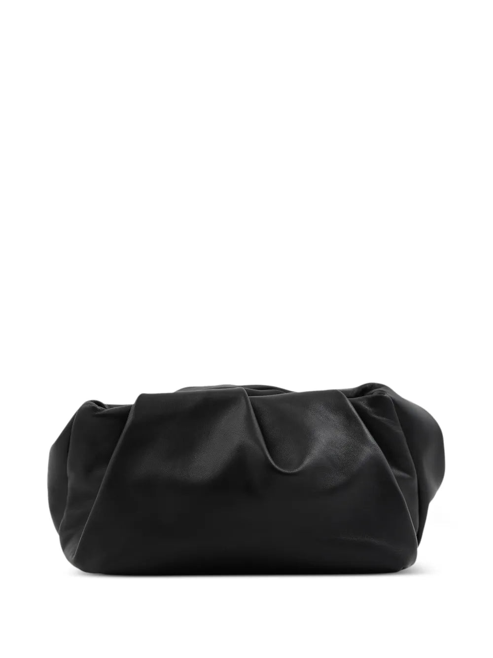 slouch-body leather clutch bag 
