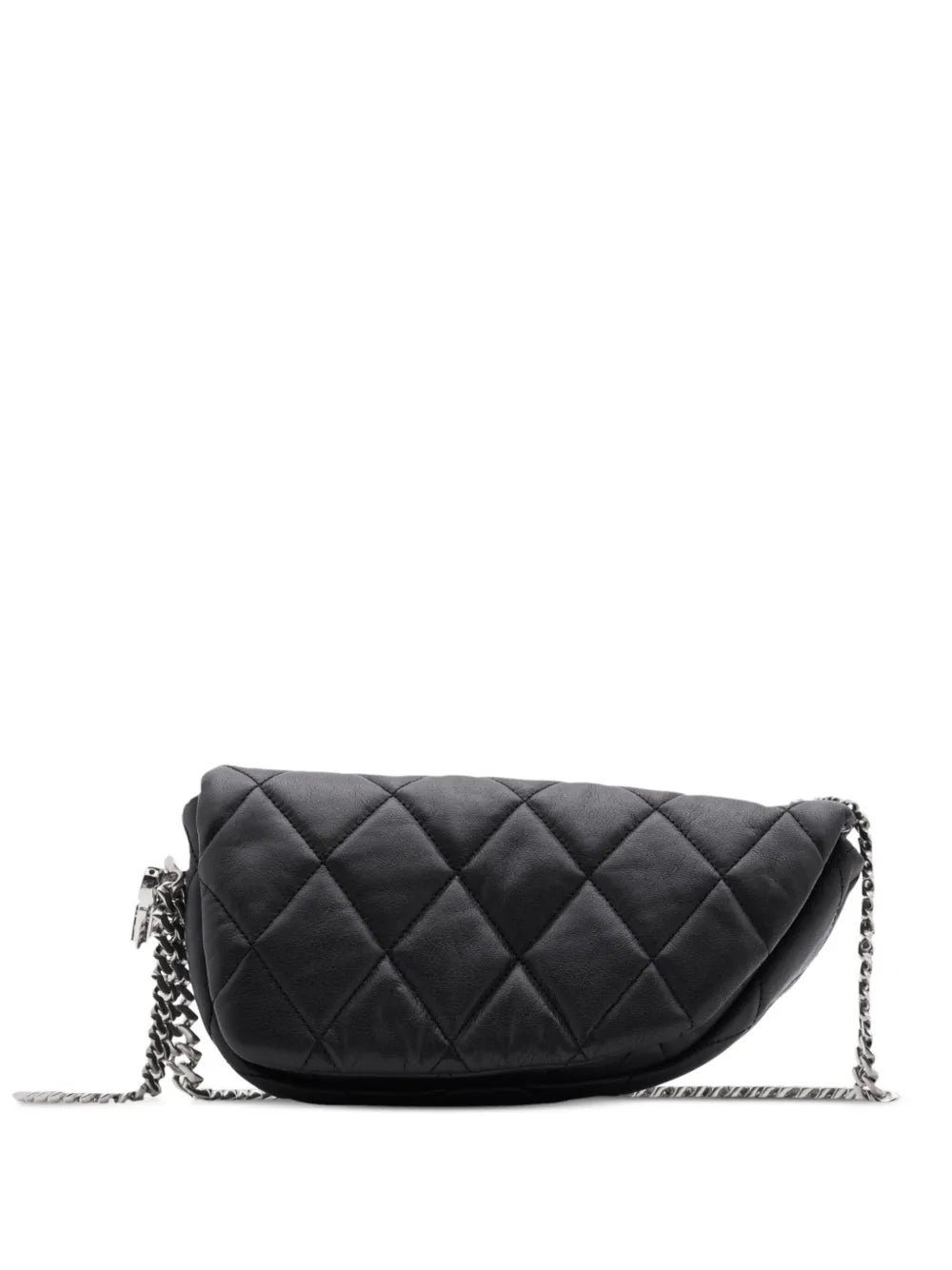 Shield Lock leather shoulder bag