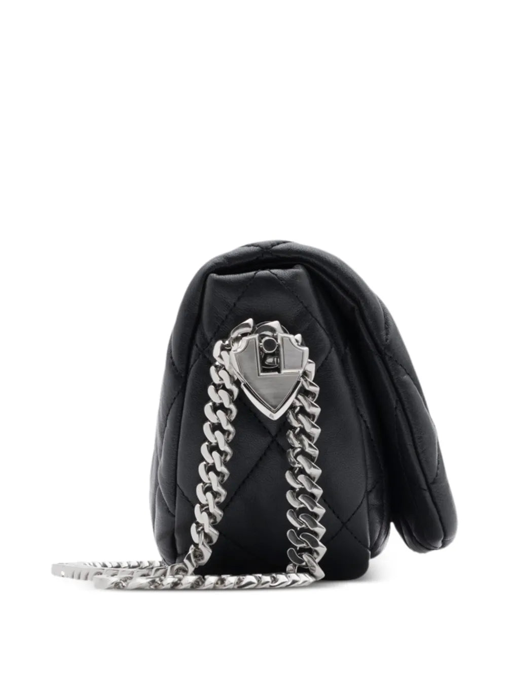 Shield Lock leather shoulder bag