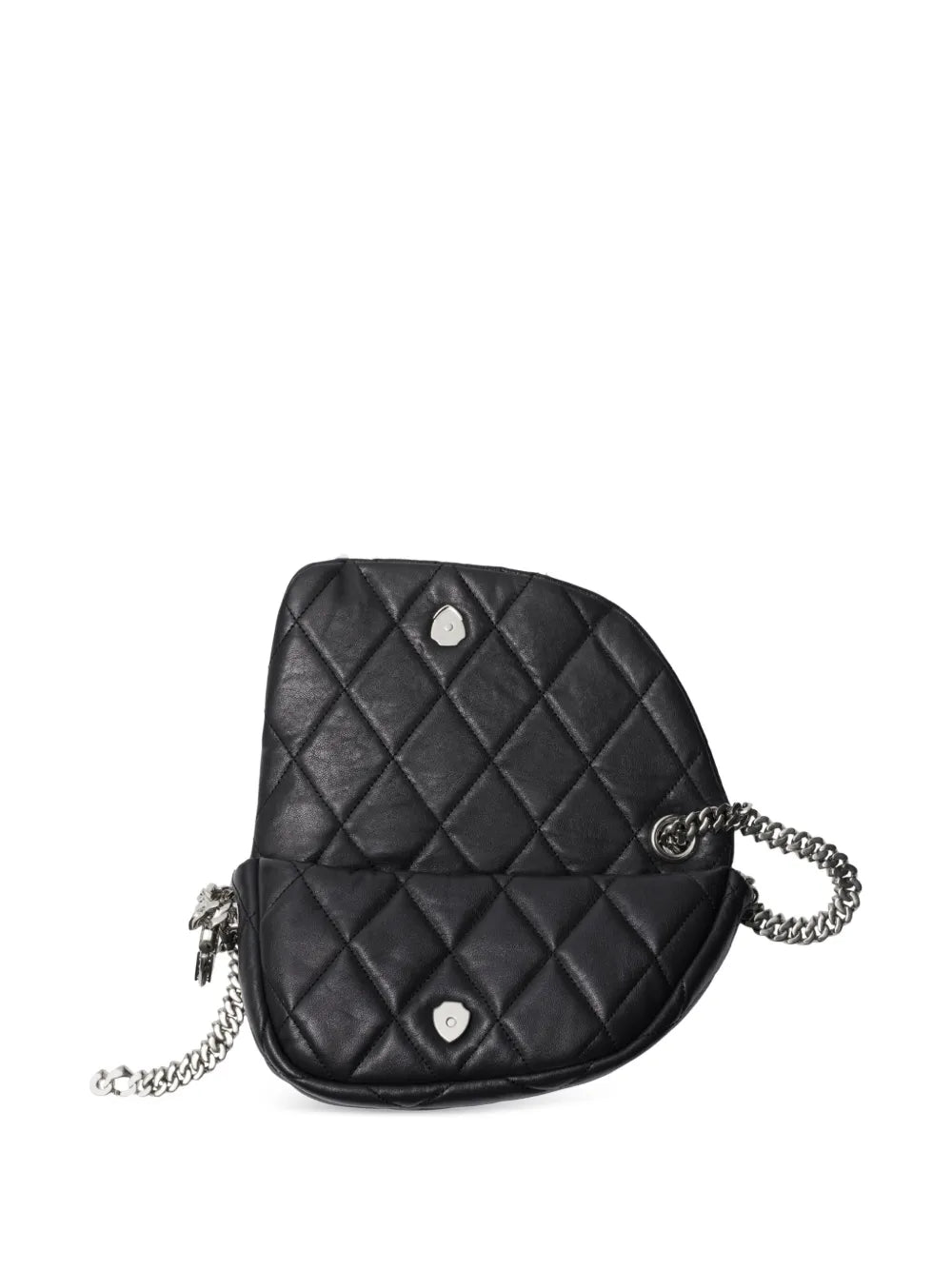 Shield Lock leather shoulder bag