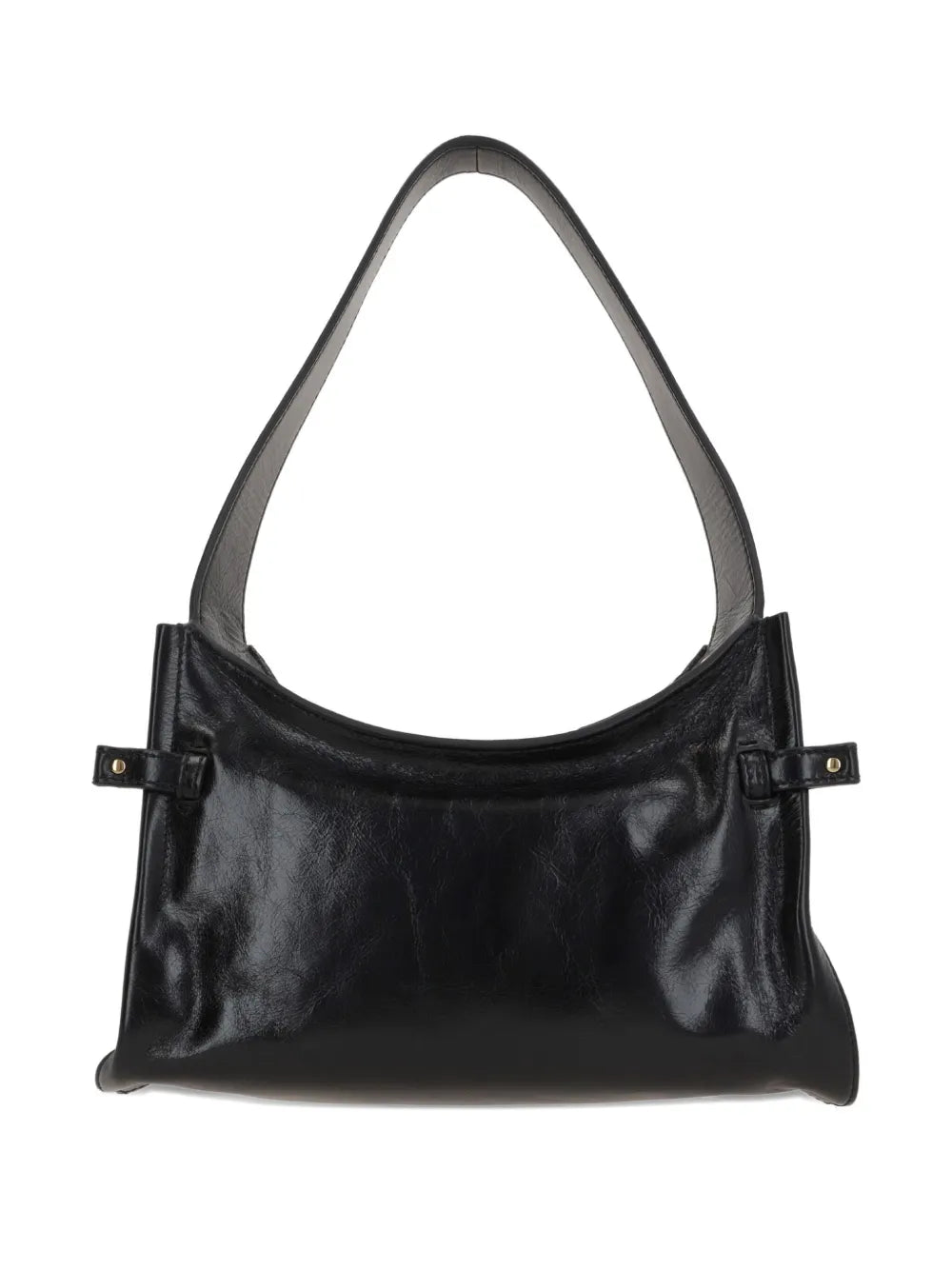 Charms embellished leather shoulder bag
