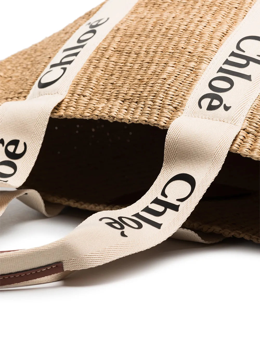 large Woody logo-strap tote bag