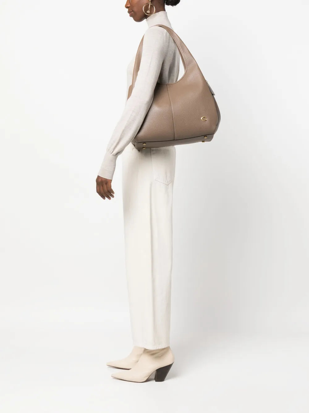 Lana pebbled-leather tote bag