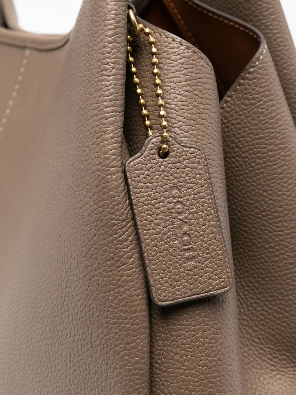 Lana pebbled-leather tote bag