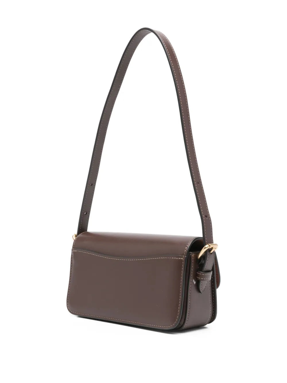 Zoe C-clasp leather shoulder bag