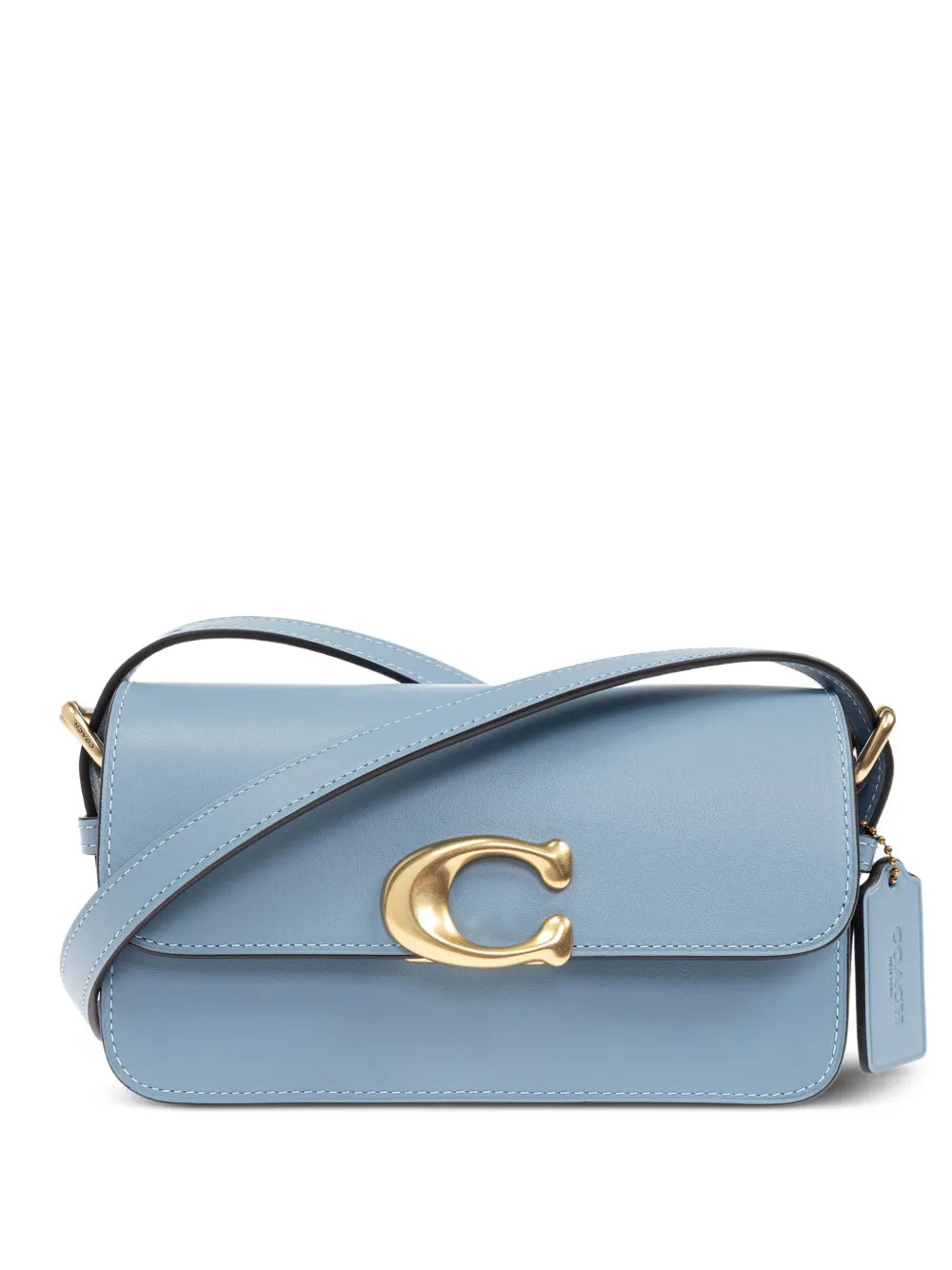 Zoe C-clasp leather shoulder bag