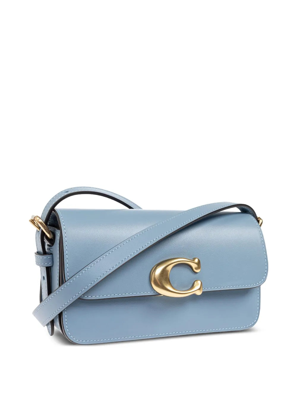 Zoe C-clasp leather shoulder bag