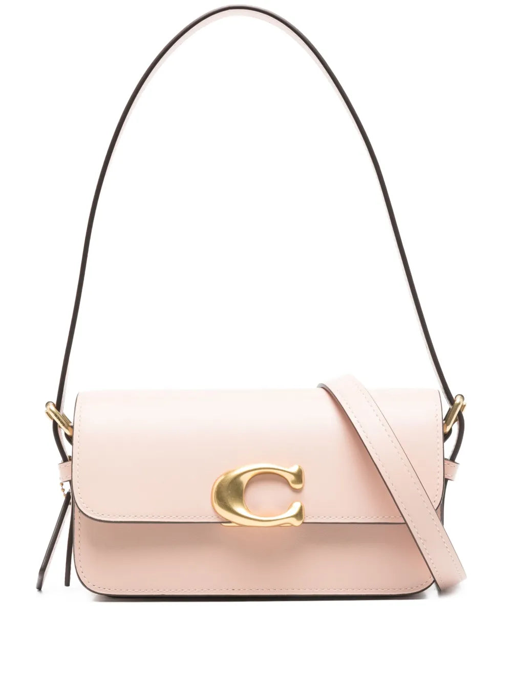 Zoe C-clasp leather shoulder bag