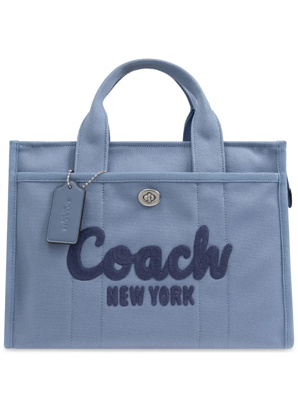 logo embroidered tote bag