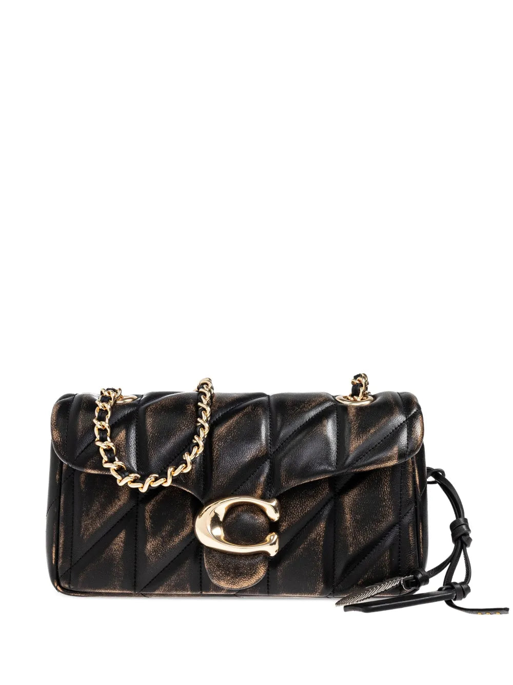 quilted chain shouder bag