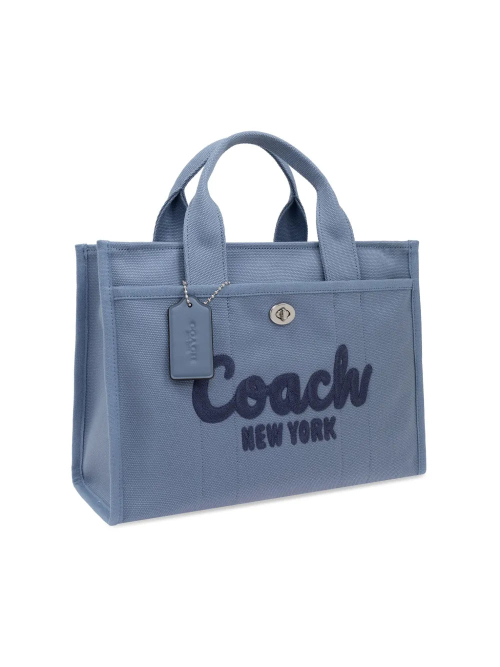 logo embroidered tote bag