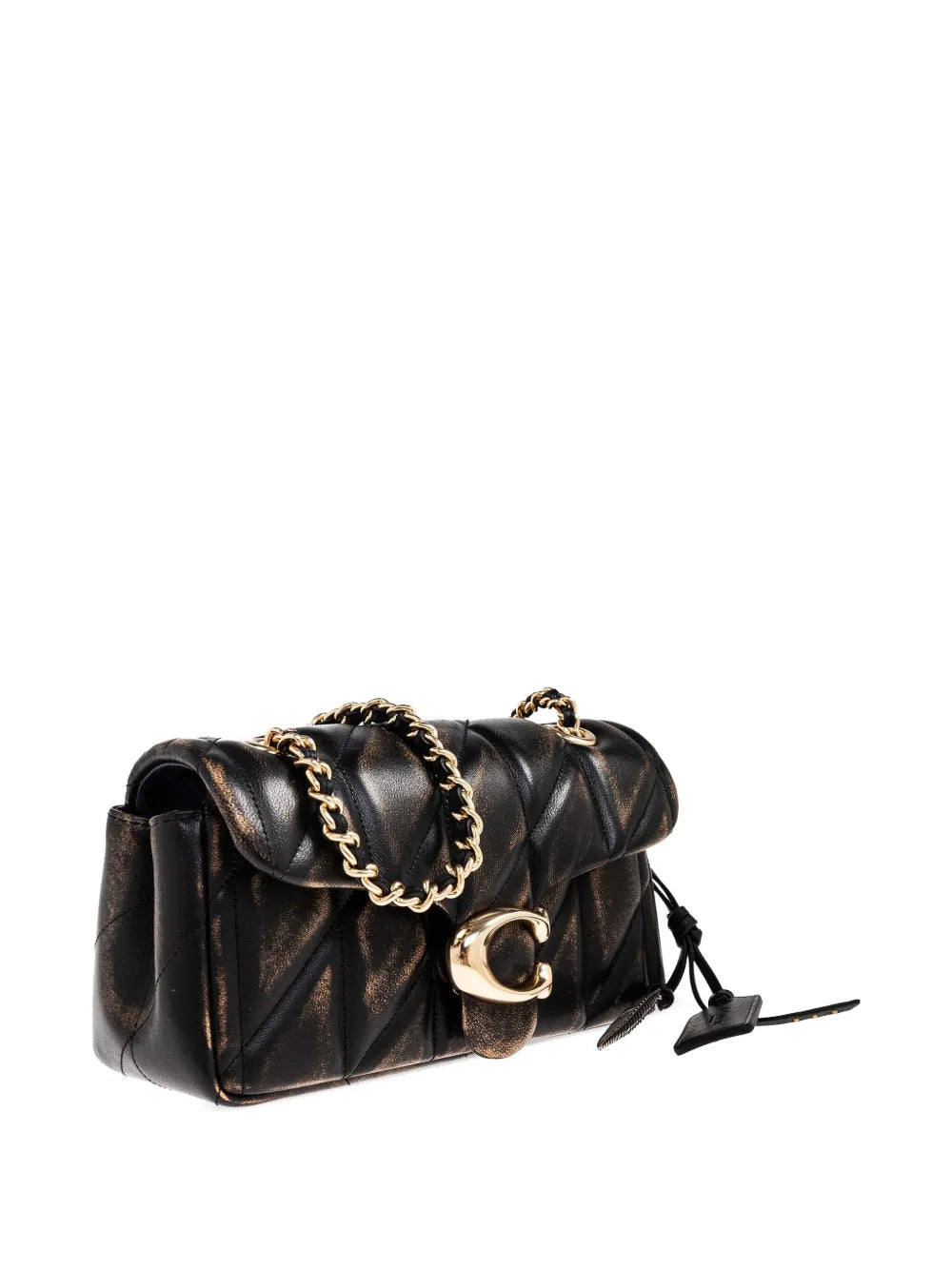 quilted chain shouder bag