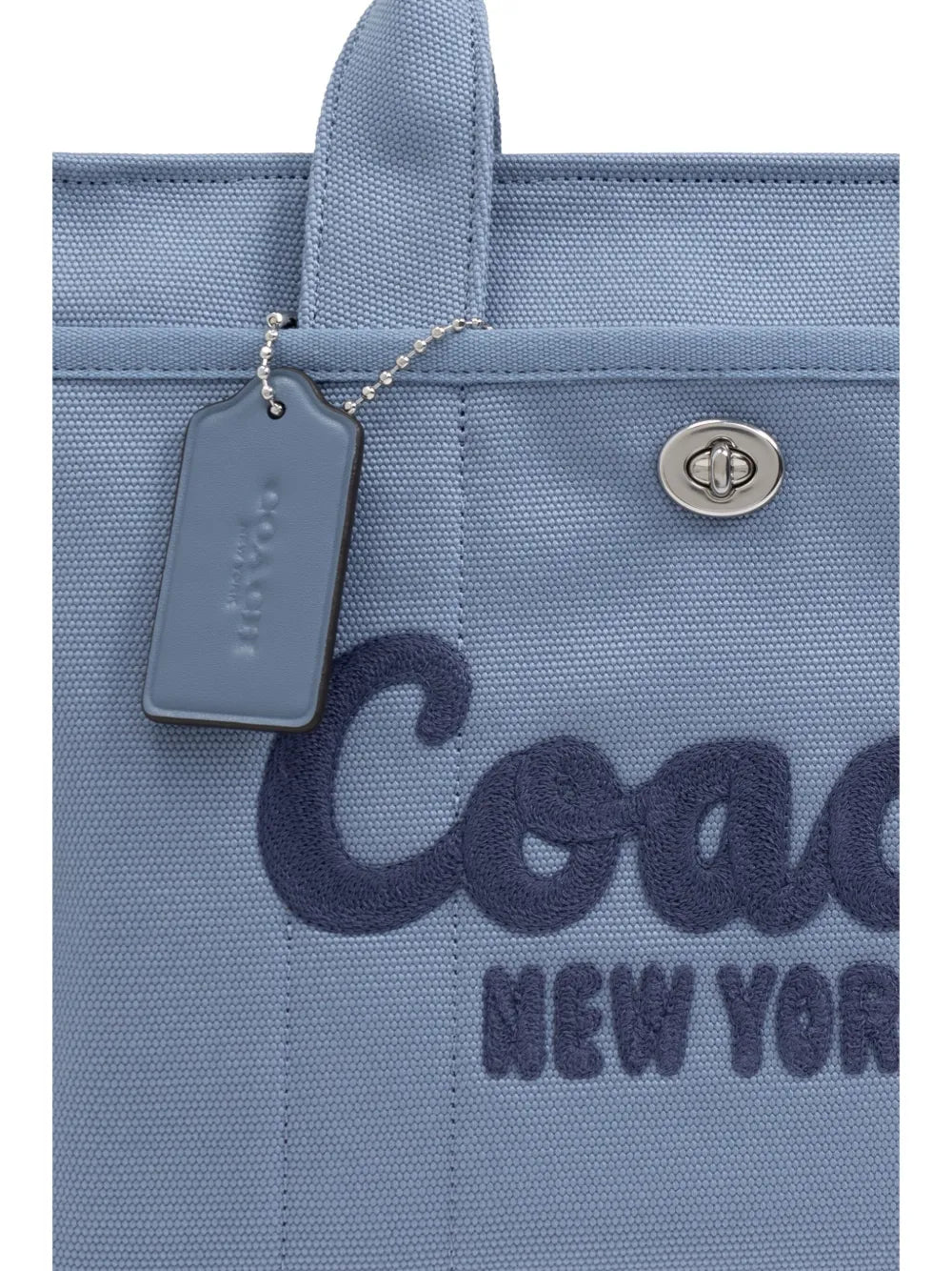 logo embroidered tote bag