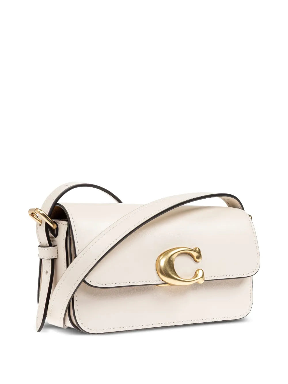 Zoe C-clasp leather shoulder bag