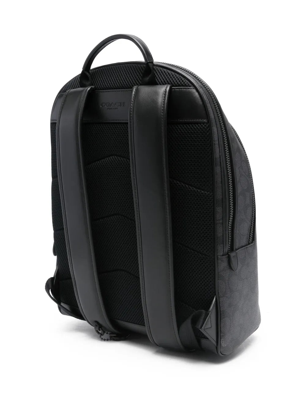 monogram-print adjustable backpack