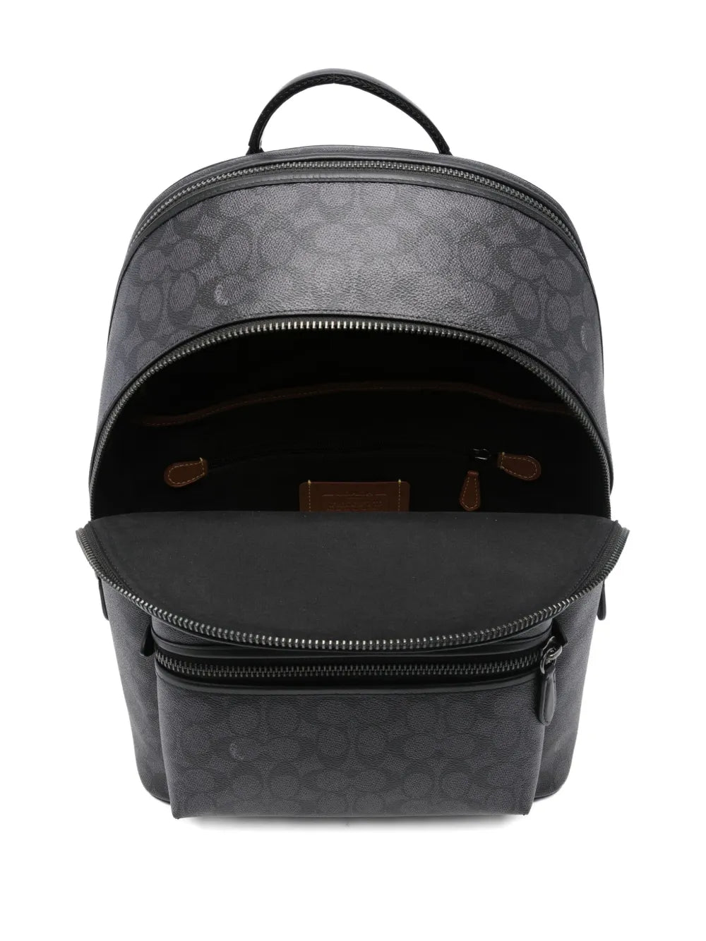 monogram-print adjustable backpack