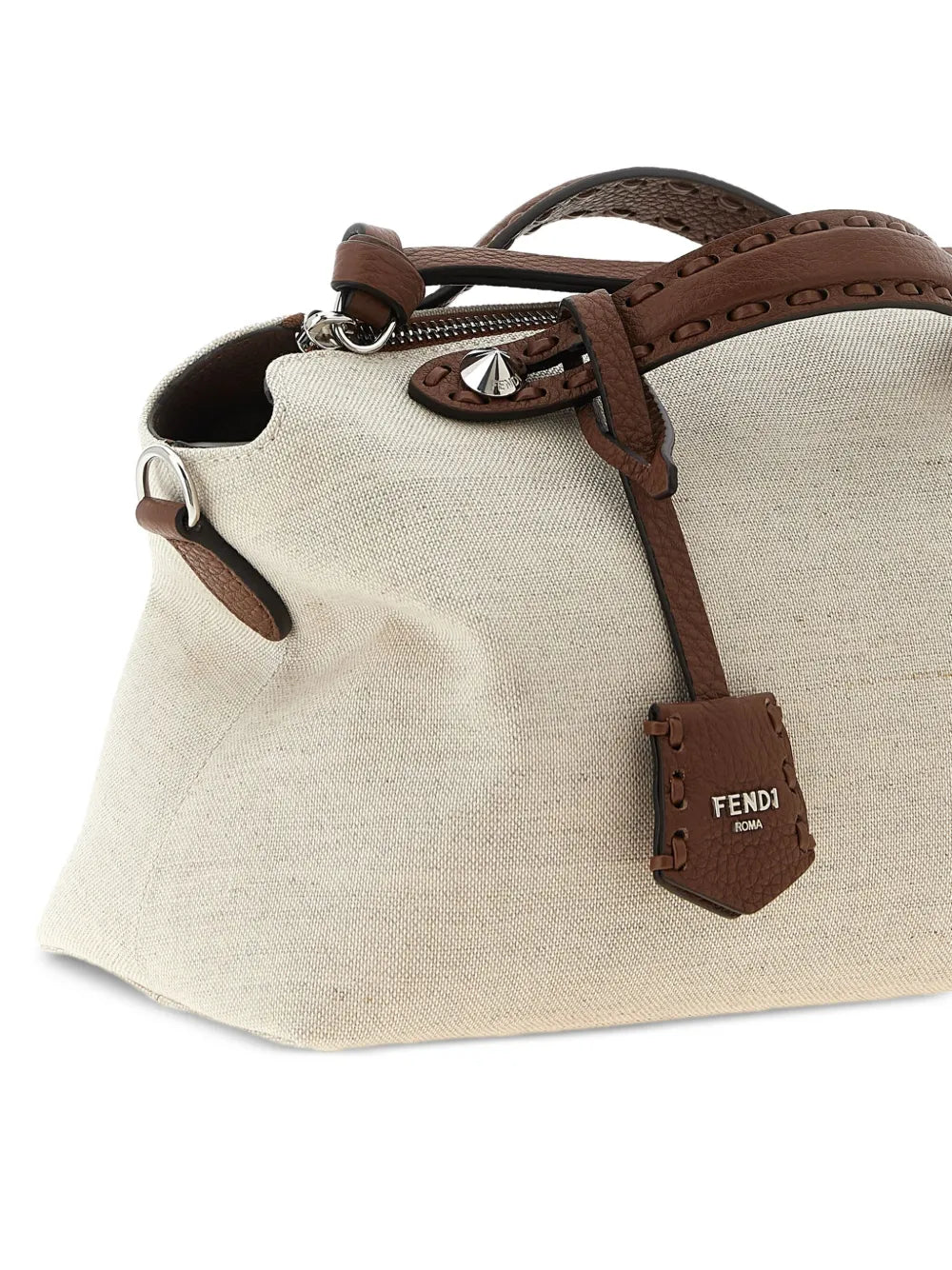 zip-top saddlery-stitching handbag
