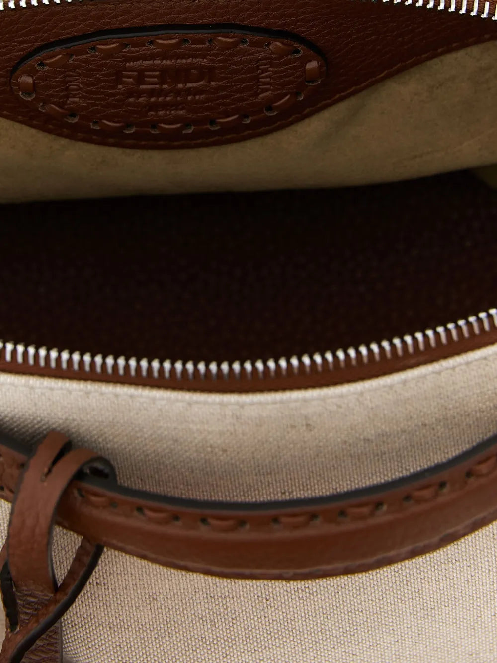 zip-top saddlery-stitching handbag